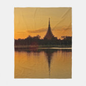 Thailand - sunset in Khon Kaen Fleece Deken (Voorkant)