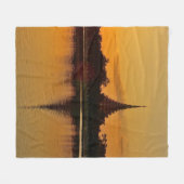 Thailand - sunset in Khon Kaen Fleece Deken (Voorkant (Horizontaal))