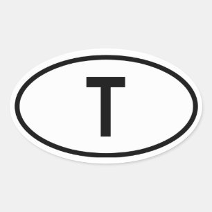 Thailand "T" Ovale Sticker