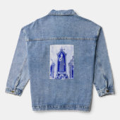 Thailand Temple Art Versie Denim Jacket (Achterkant)