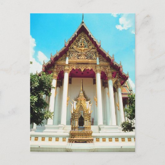 Thailand Temple Briefkaart (Voorkant)