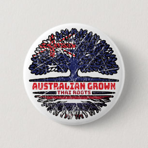 Thailand Thaise Australische Australische Boom Wor Ronde Button 5,7 Cm