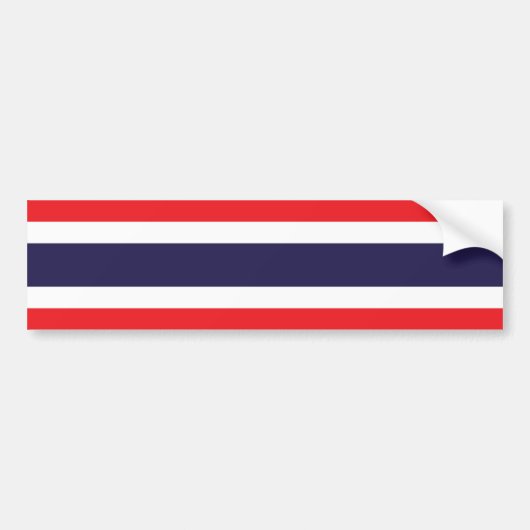 Thailand/Thaise vlag Bumpersticker (Voorkant)