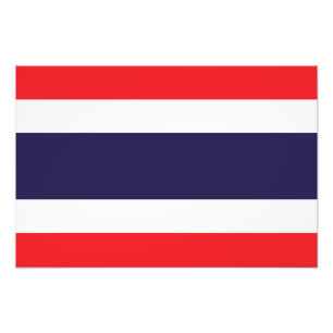 Thailand - Thaise vlag Foto Afdruk