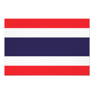 Thailand - Thaise vlag Foto Afdruk