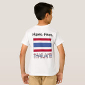 Thailand Thaise Vlag Gepersonaliseerd T-shirt (Achterkant volledig)