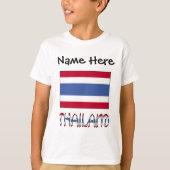 Thailand Thaise Vlag Gepersonaliseerd T-shirt (Voorkant)