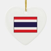 Thailand - Thaise vlag Keramisch Ornament (Voorkant)