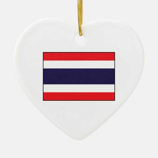 Thailand - Thaise vlag Keramisch Ornament (Voorkant)