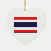 Thailand - Thaise vlag Keramisch Ornament (Achterkant)