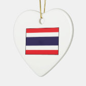 Thailand - Thaise vlag Keramisch Ornament (Links)