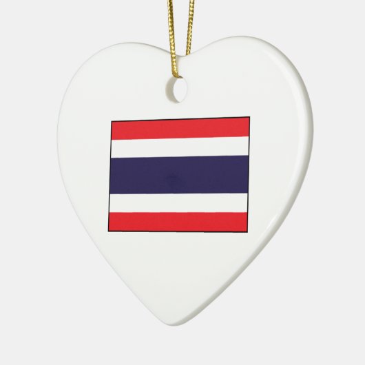 Thailand - Thaise vlag Keramisch Ornament (Links)