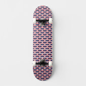 Thailand Thaise vlag kleuren harten patroon Persoonlijk Skateboard (Voorkant)