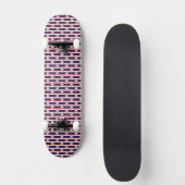 Thailand Thaise vlag kleuren harten patroon Persoonlijk Skateboard (Voorkant)
