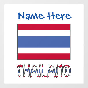 Thailand Thaise Vlag Persoonlijk Raamsticker