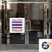 Thailand Thaise Vlag Persoonlijk Raamsticker (Kantoordeur)