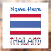 Thailand Thaise Vlag Persoonlijk Raamsticker (Vel 2)