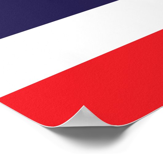 Thailand - Thaise vlag Poster (Hoek)