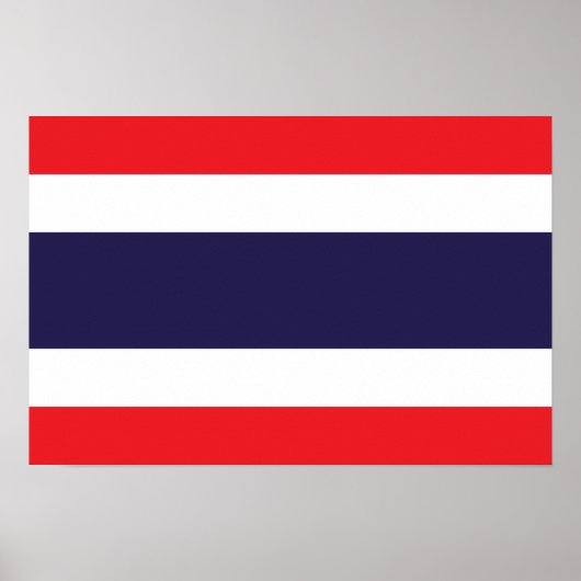 Thailand - Thaise vlag Poster (Voorkant)