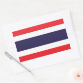 Thailand - Thaise vlag Rechthoekige Sticker (Envelop)