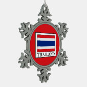 Thailand Tin Sneeuwvlok Ornament (Links)