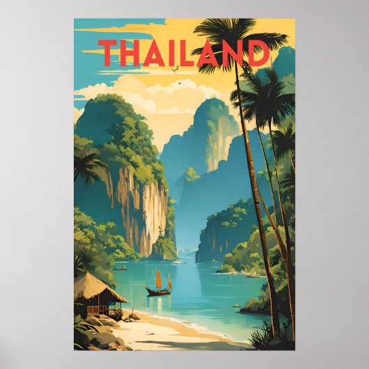 Thailand Traditionele reizen poster (Voorkant)