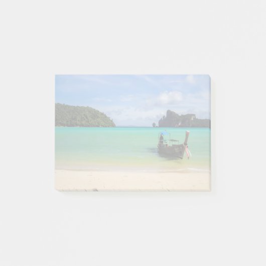 Thailand Travel Beach Foto met Vissende tas Post-it® Notes (Voorkant)