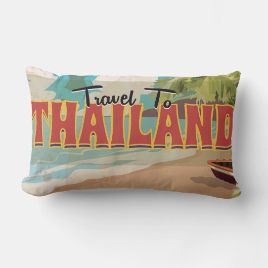 Thailand Travel poster Kussen (Voorkant)