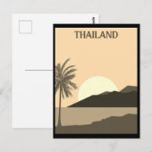  Thailand Tropical Beach Ocean Travel Briefkaart (Voorkant / Achterkant)