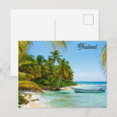 Thailand Tropical Beach Reisfoto Briefkaart (Voorkant / Achterkant)
