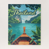 Thailand Tropical Island Long Tail Boat Legpuzzel (Verticaal)