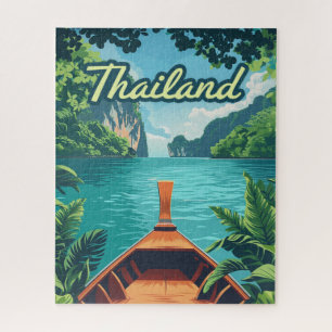 Thailand Tropical Island Long Tail Boat  Legpuzzel