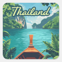 Thailand Tropical Island Long Tail Boat