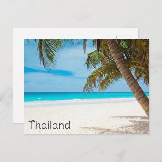 Thailand Tropisch strand Ocean Palm Tree Travel Briefkaart (Voorkant / Achterkant)