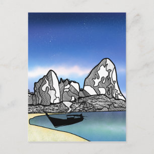 Thailand Tropisch strand Scene Briefkaart