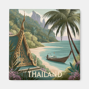 Thailand Tropische Illustratie Magneet
