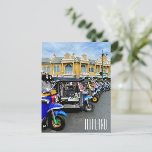 Thailand Tuk Tuk Briefkaart (Staand voorkant)