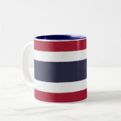 Thailand Tweekleurige Koffiemok (Voorkant links)