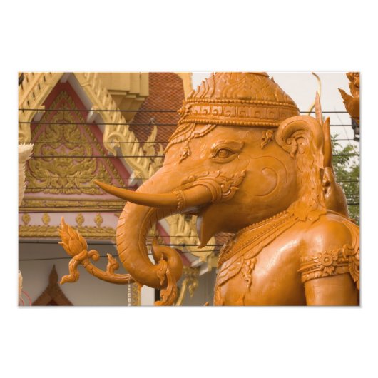 Thailand, Ubon Ratchathani, Kaars festival, Foto Afdruk (Voorkant)