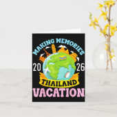 Thailand Vacation 2026 Travel Making Memories Fami Kaart (Gele Bloem)