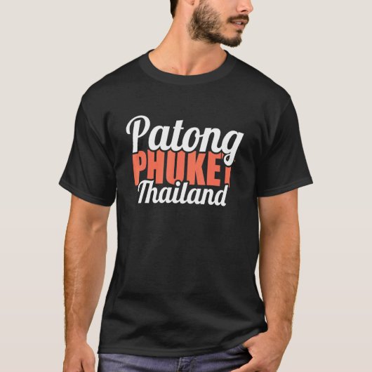  Thailand Vacation Travel Asia Patong Beach T-shirt (Voorkant)