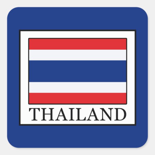 Thailand Vierkante Sticker (Voorkant)