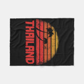 Thailand Vintage Retro 70s Terugblik Fleece Deken (Voorkant (Horizontaal))