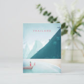 Thailand Vintage Travel Poster - Art Briefkaart (Staand voorkant)