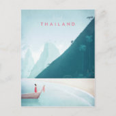 Thailand Vintage Travel Poster - Art Briefkaart (Voorkant)