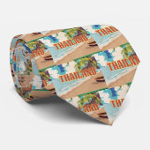 Thailand Vintage Travel Poster Stropdas (Opgerold)