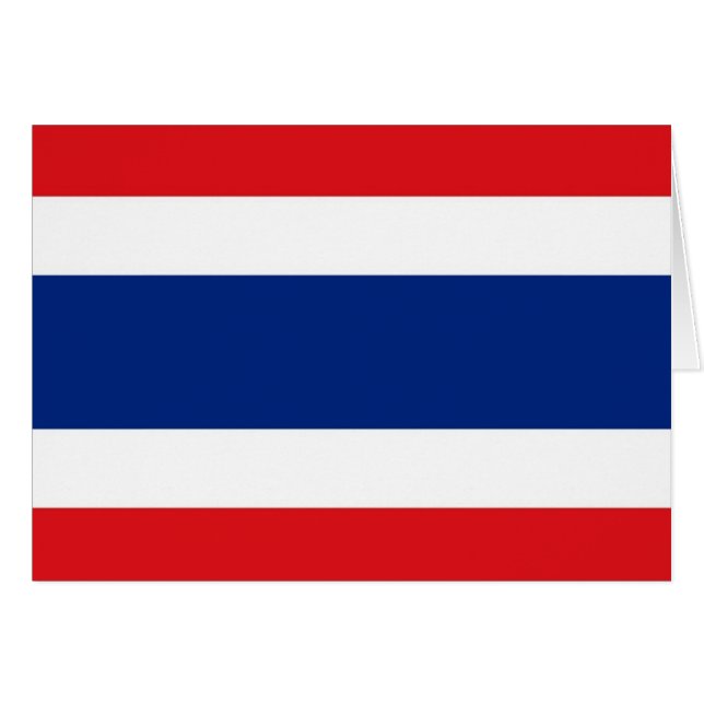 Thailand vlag (Voorkant Horizontaal)