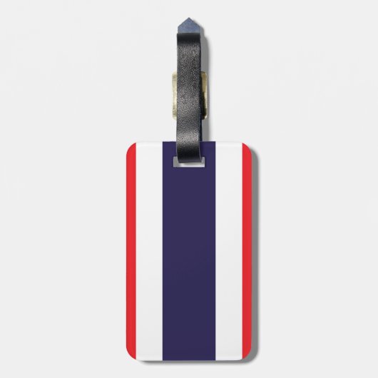 Thailand vlag bagagelabel (Achterkant verticaal)