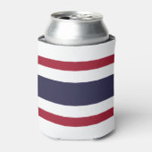 Thailand vlag blikjeskoeler (Blikje Voorkant)