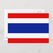 Thailand vlag briefkaart (Voorkant / Achterkant)